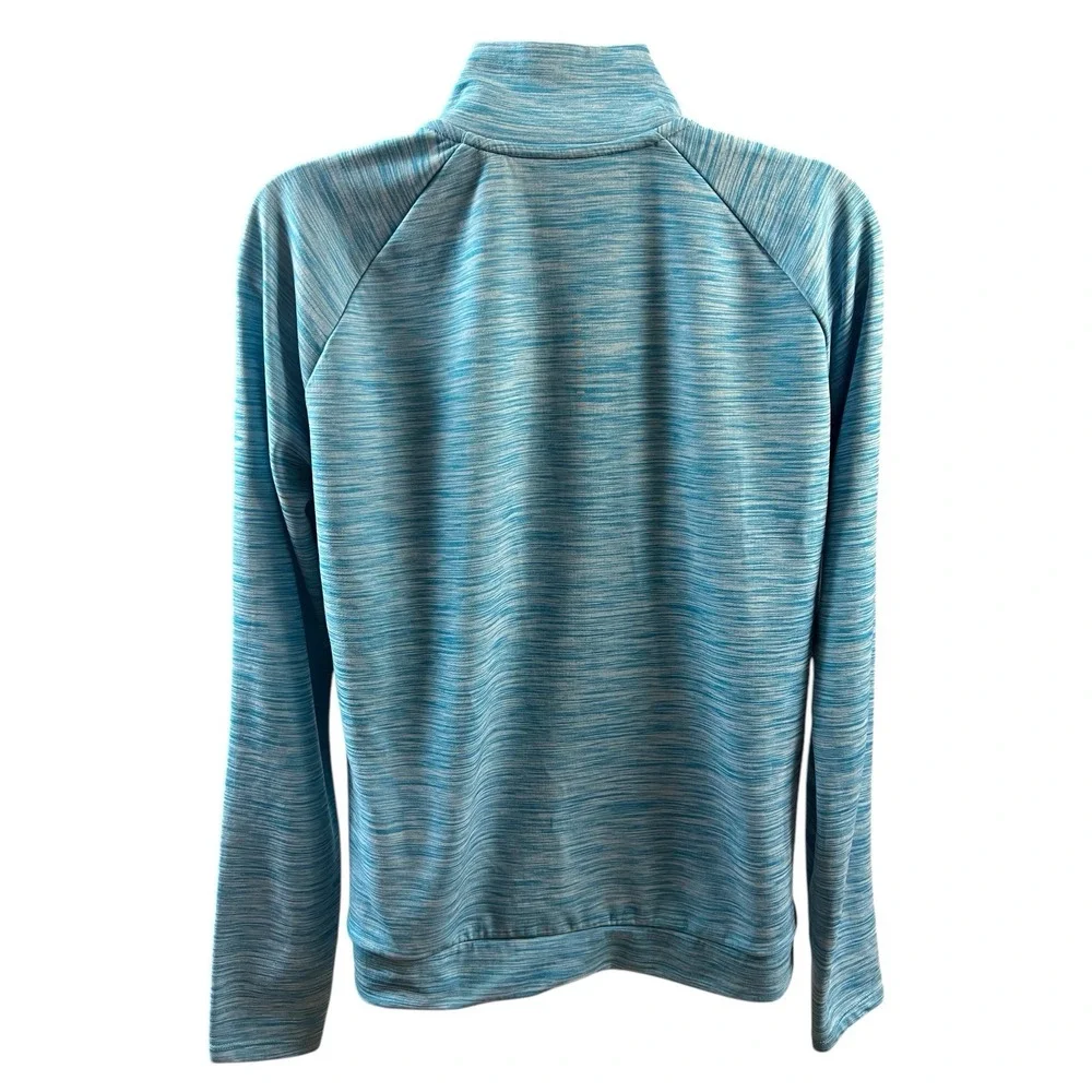 Nike Running Quarter Zip Blue Dri Fit Thumbholes‎ Reflective Swoosh Pullover S